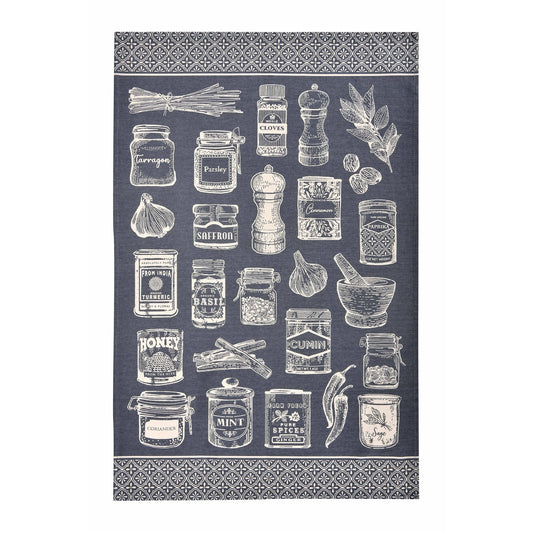 Herbs & Spices Cotton Tea Towel
