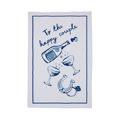 Happy Couple Cotton Tea Towel