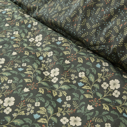 Heritage Floral Duvet Cover Set in Green