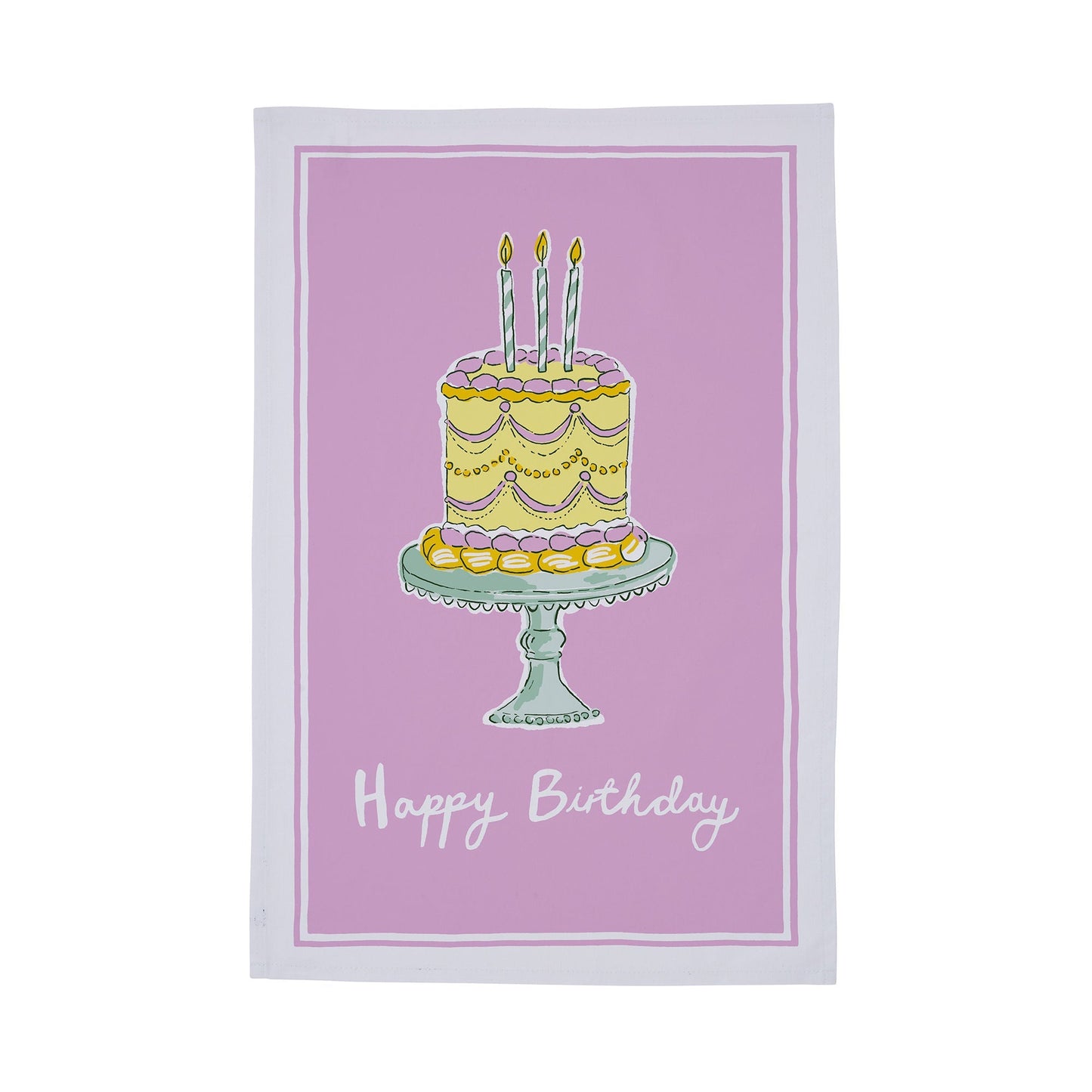 Happy Birthday Cotton Tea Towel