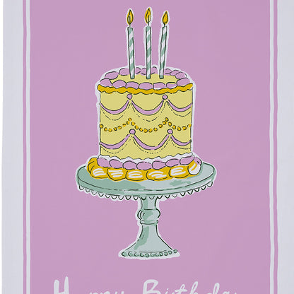 Happy Birthday Cotton Tea Towel