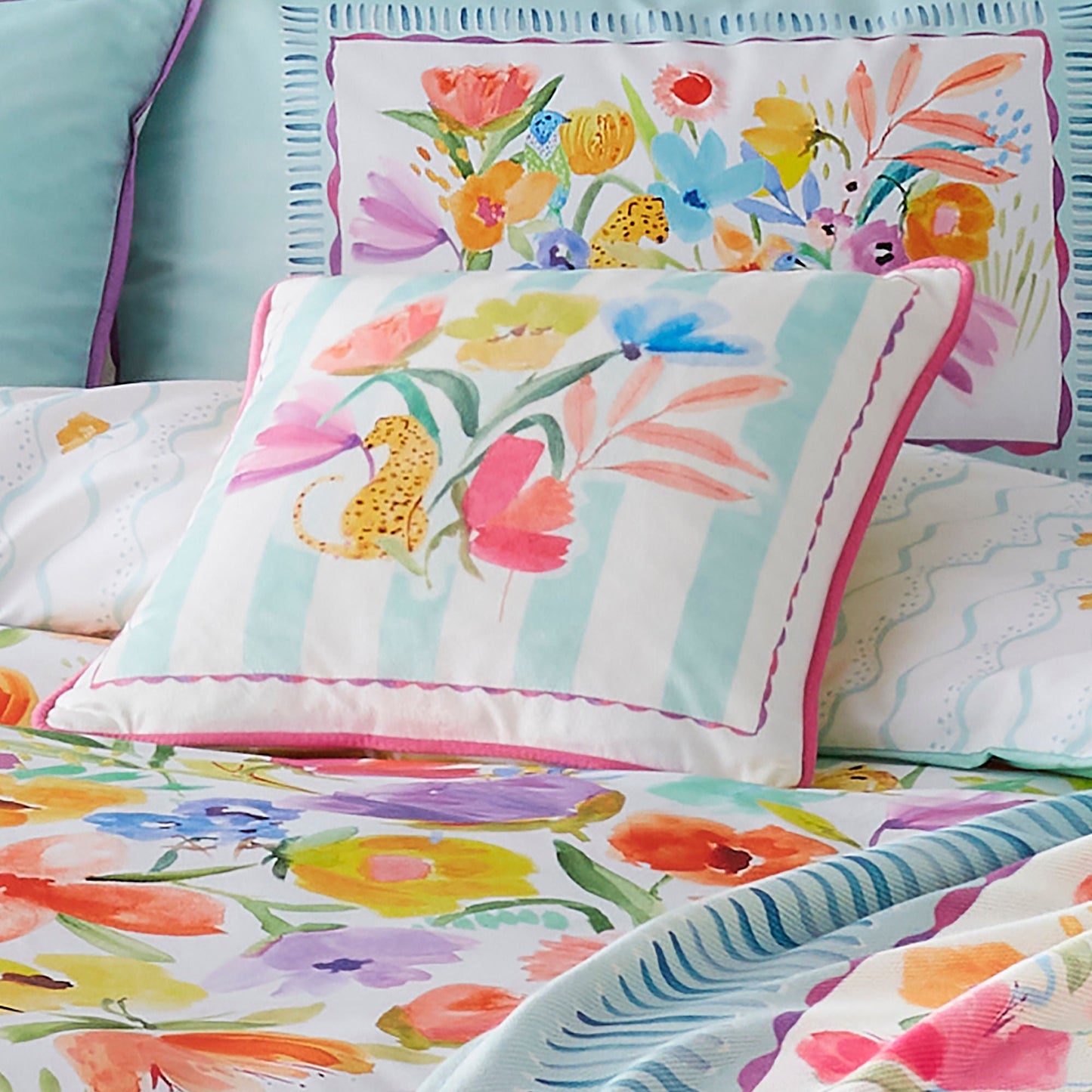 Havana Cushion in Multicolour 43 x 43cm - Cushion Cover