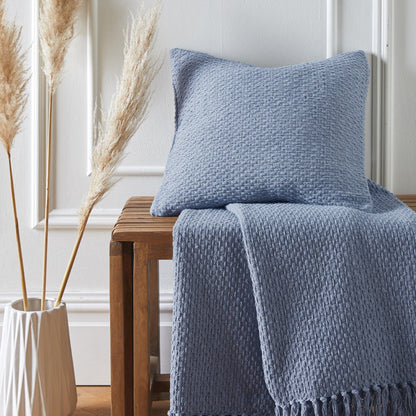 Hayden Cushion in Blue 43 x 43cm