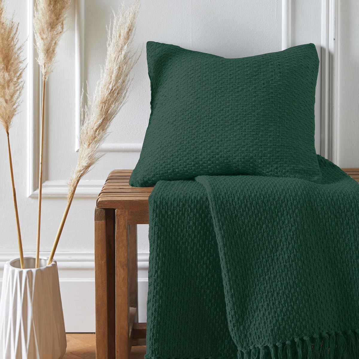 Hayden Cushion in Green 43 x 43cm