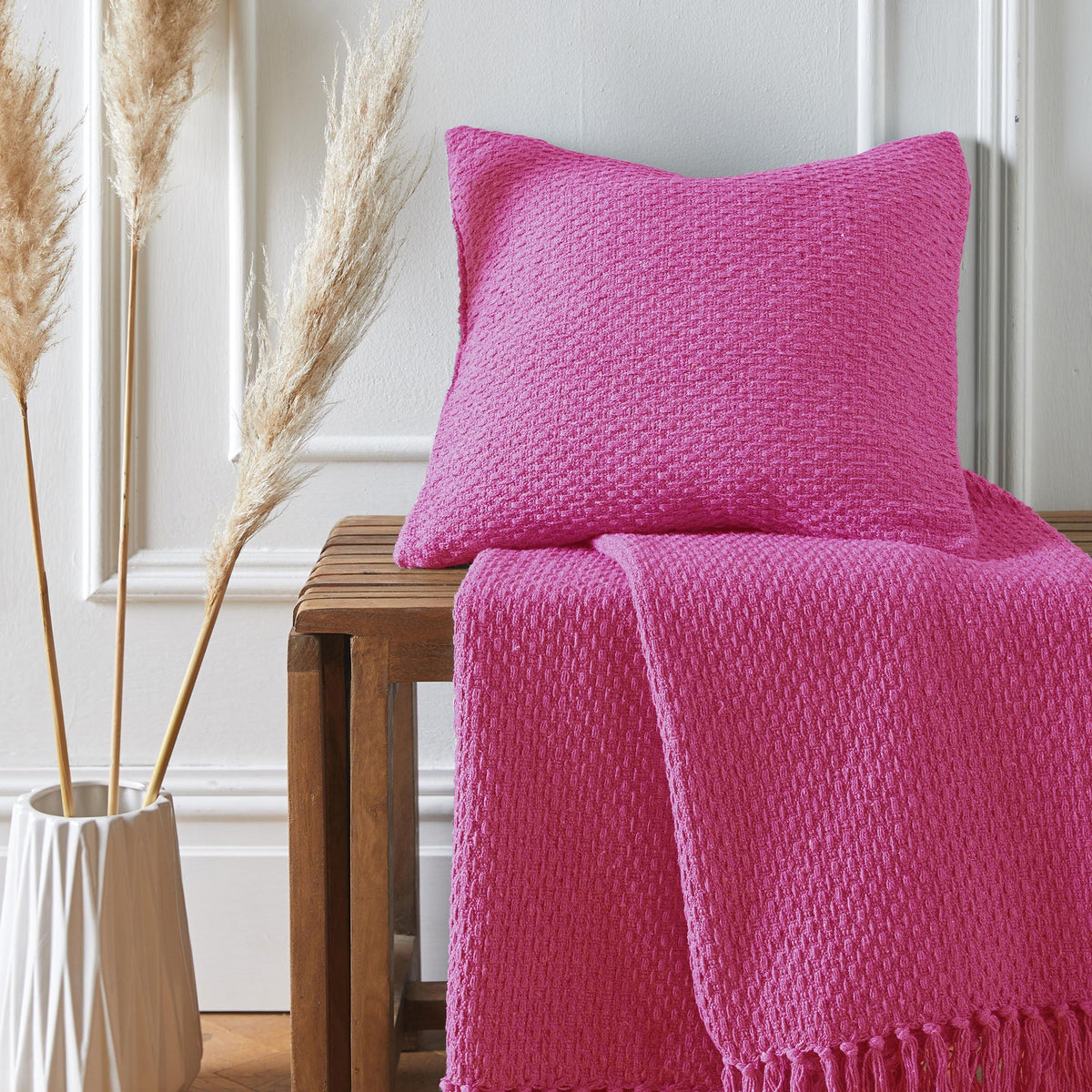 Hayden Cushion in Pink 43 x 43cm