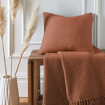 Hayden Cushion in Terracotta 43 x 43cm