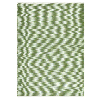 Hug Rug Woven Herringbone Rug Dark Green