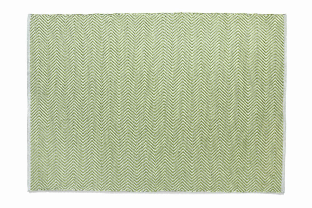 Hug Rug Woven Herringbone Rug Green