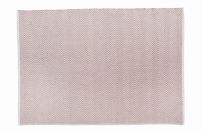 Hug Rug Woven Herringbone Rug Rose