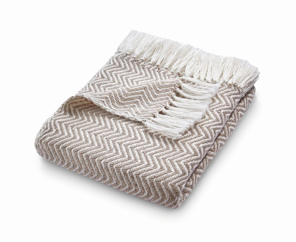 Hug Rug Woven Diamond Throw Natural
