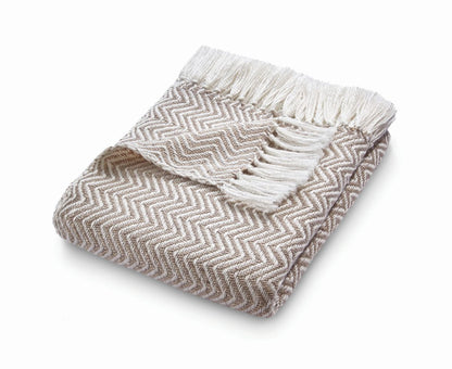 Hug Rug Woven Diamond Throw Natural