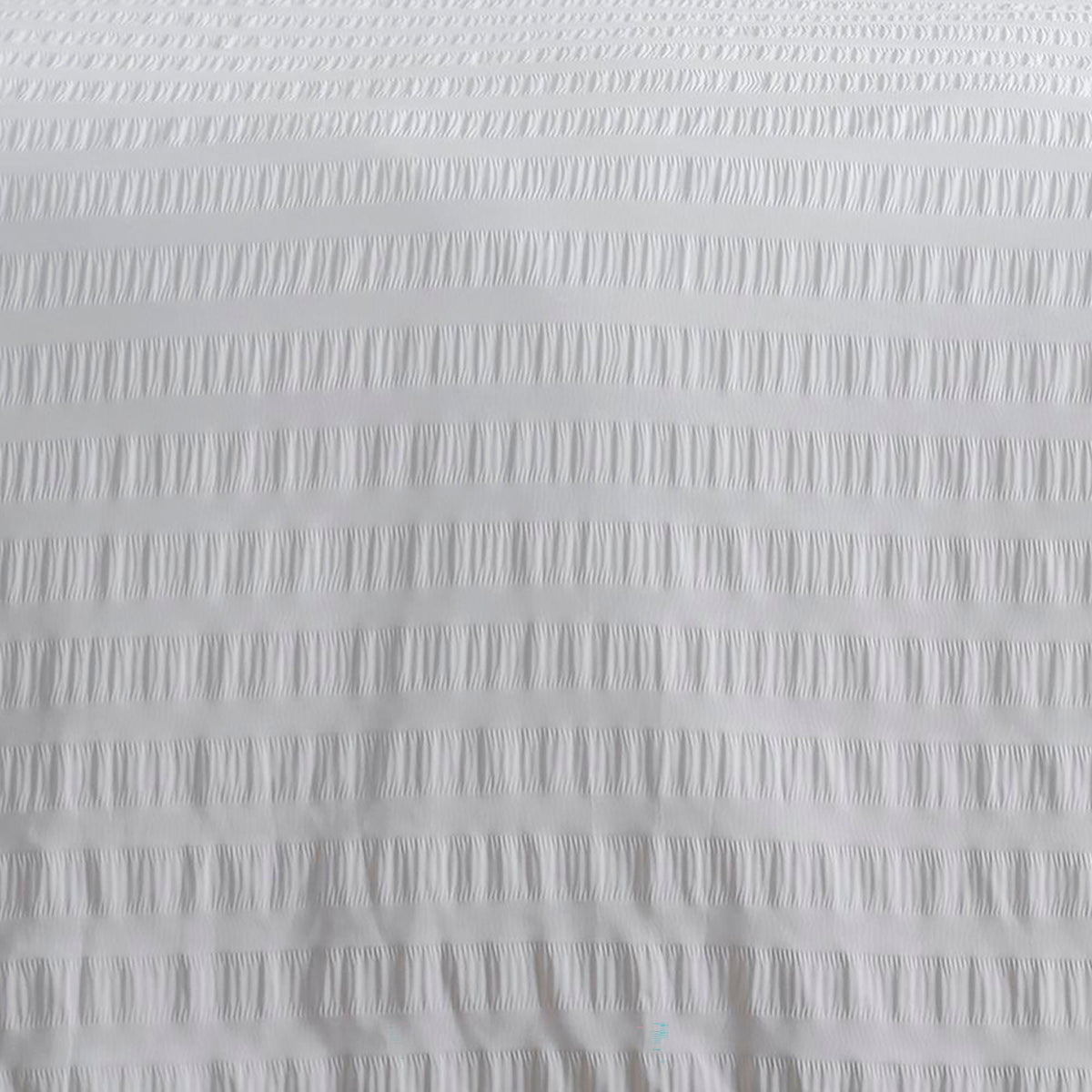 Honley Seersucker Duvet Cover Set in White