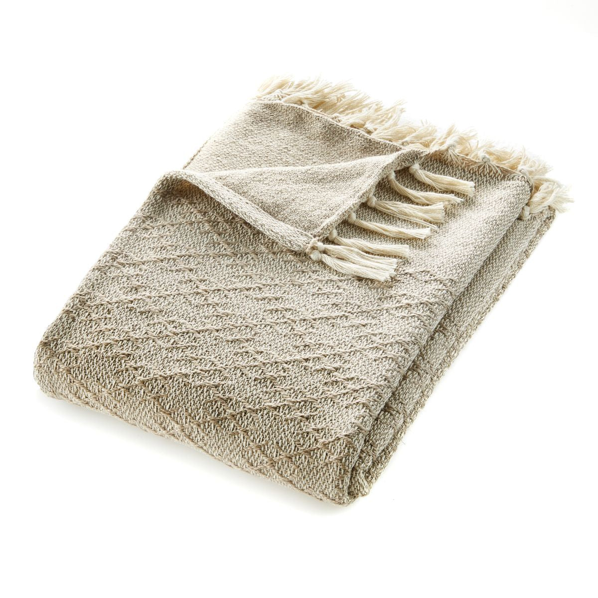 Hug Rug Woven Diamond Throw Natural