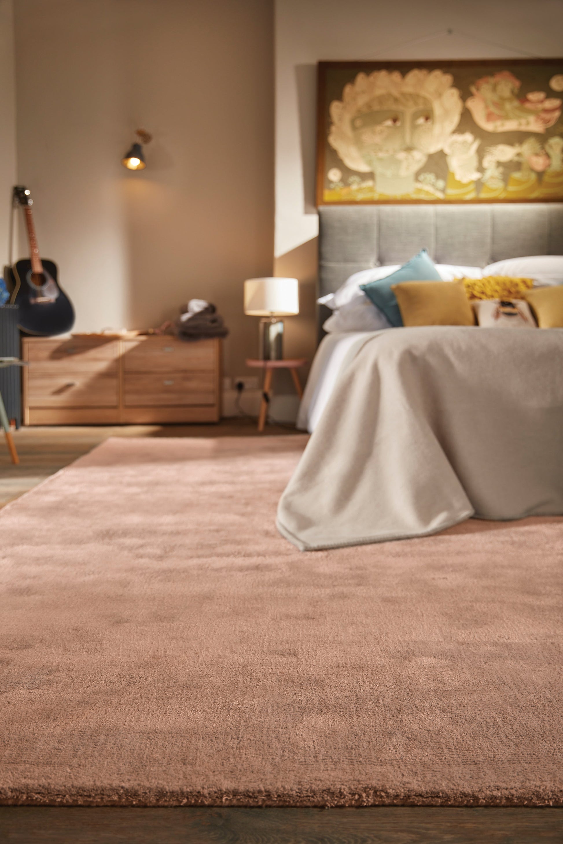 Rug Guru Hush Coral Pink