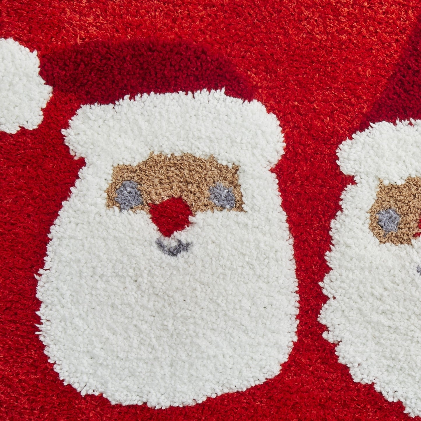 Jolly Santa Christmas Bath Mat in Red