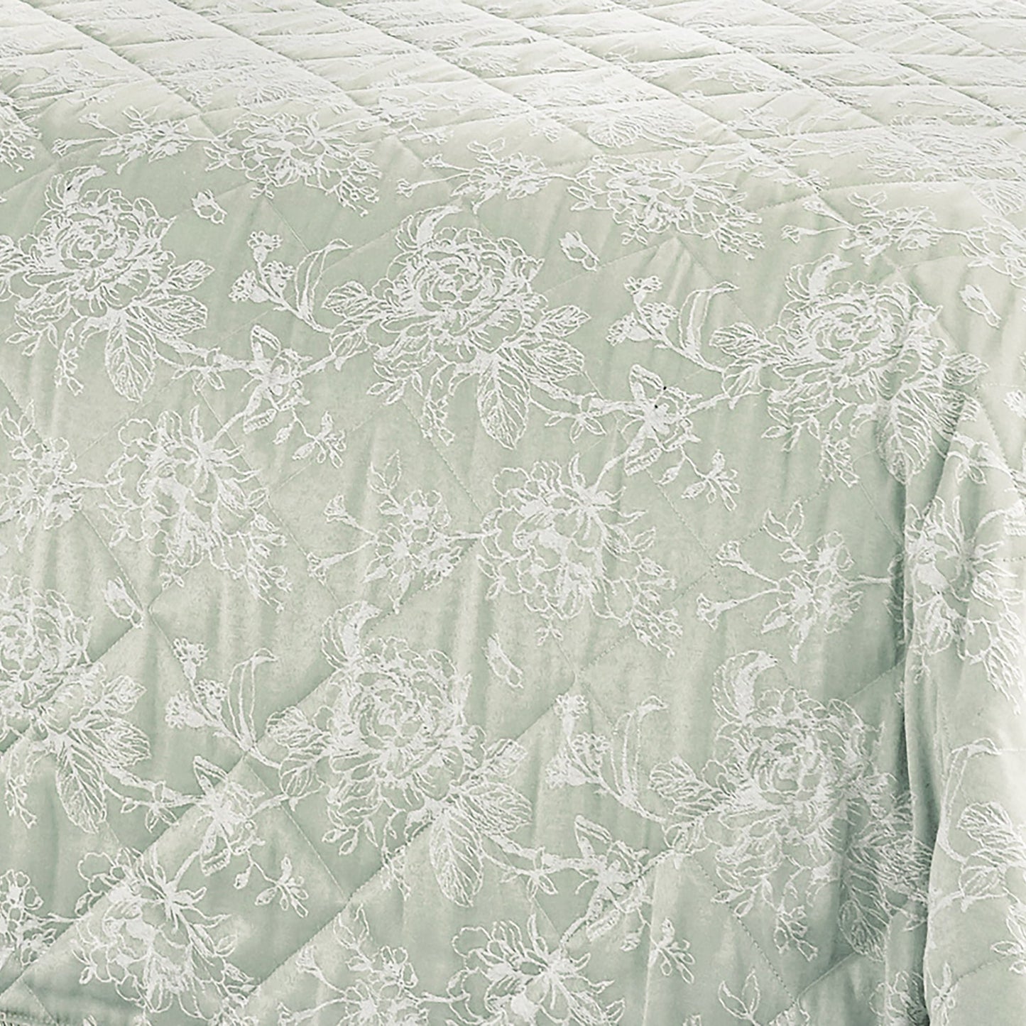 Jasmine Bedspread in Green