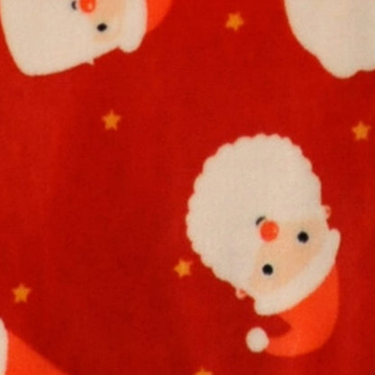 Jolly Santa Christmas Throw in Red