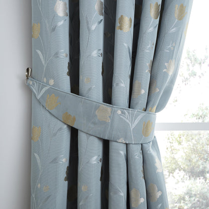 Juliette Curtain Tiebacks in Duck Egg