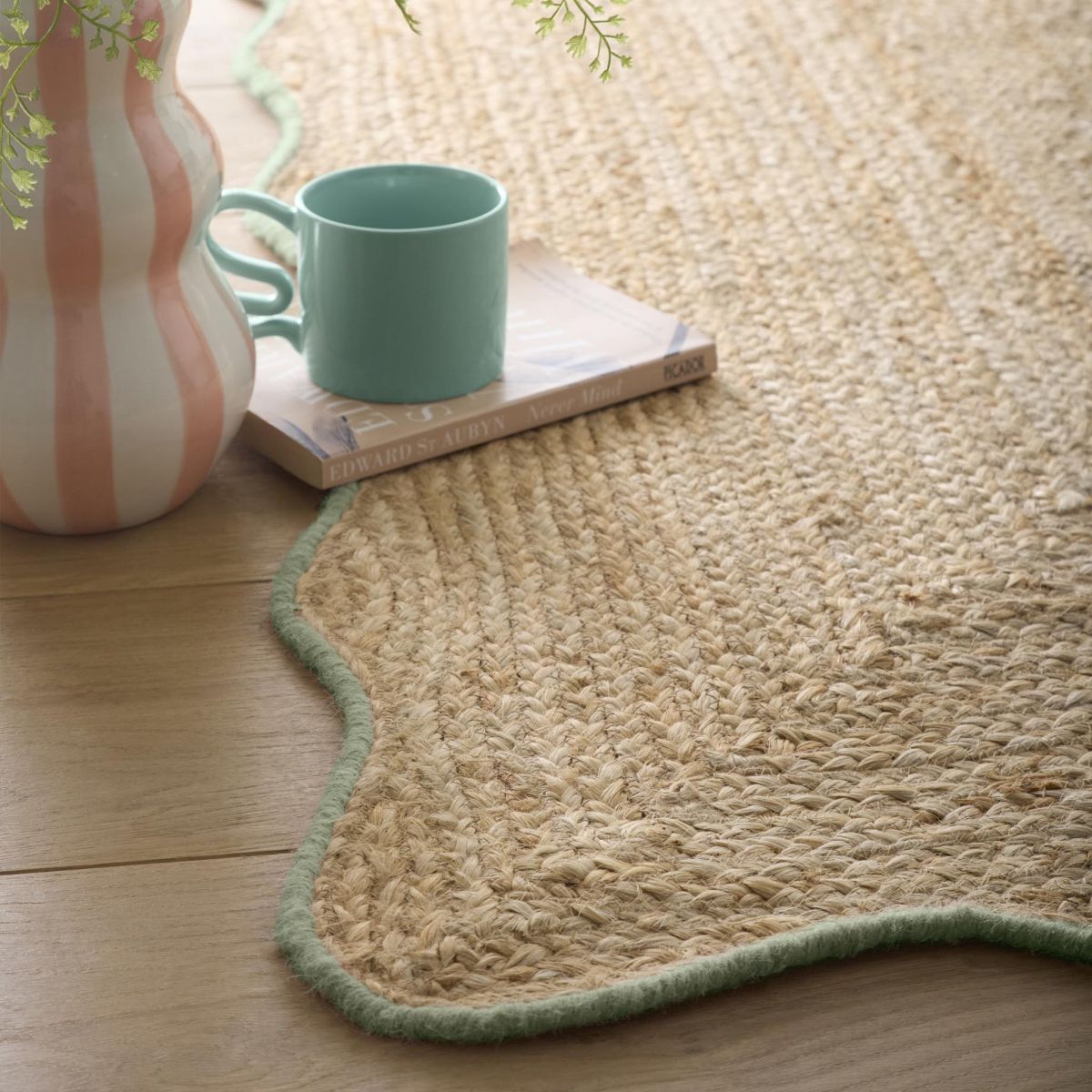 Origin Jute Scalloped Green