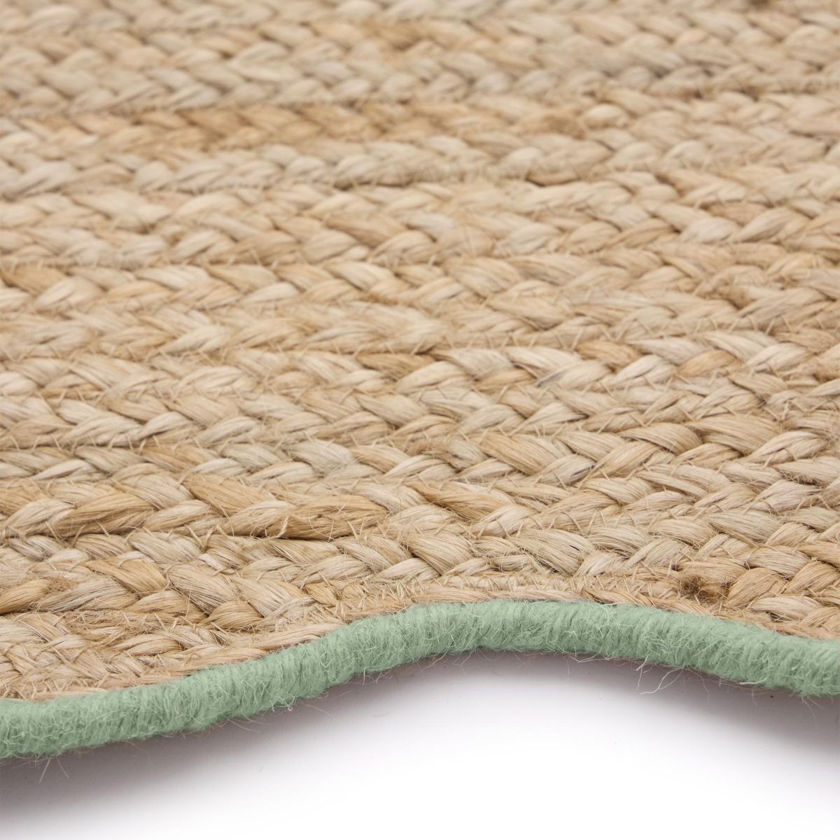 Origin Jute Scalloped Green