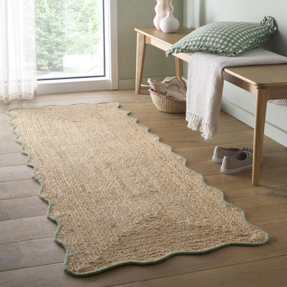 Origin Jute Scalloped Green