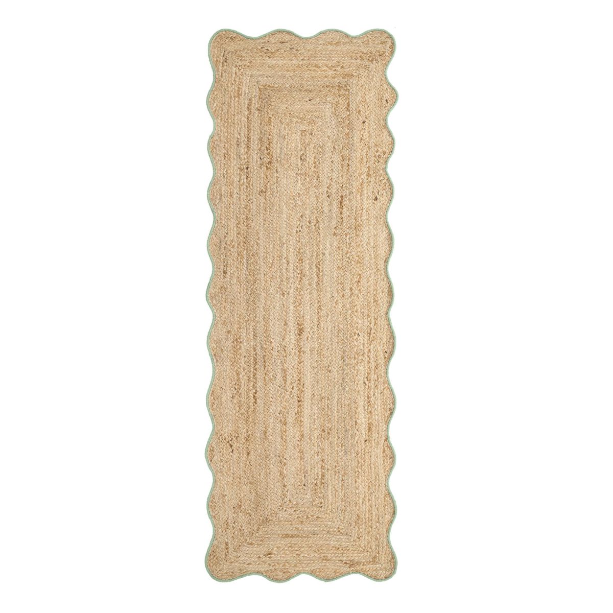 Origin Jute Scalloped Green