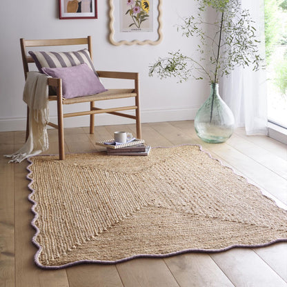 Origin Jute Scalloped Lilac