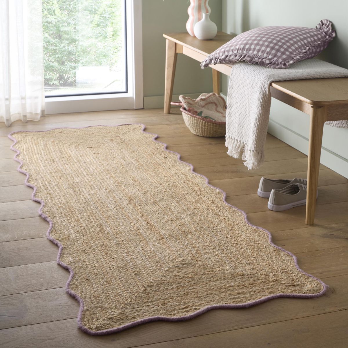 Origin Jute Scalloped Lilac