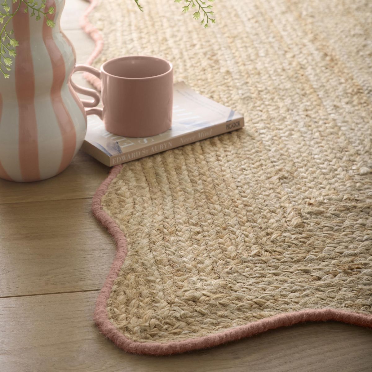 Origin Jute Scalloped Peach