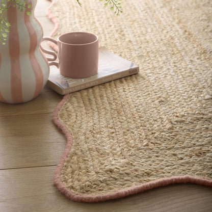 Origin Jute Scalloped Peach