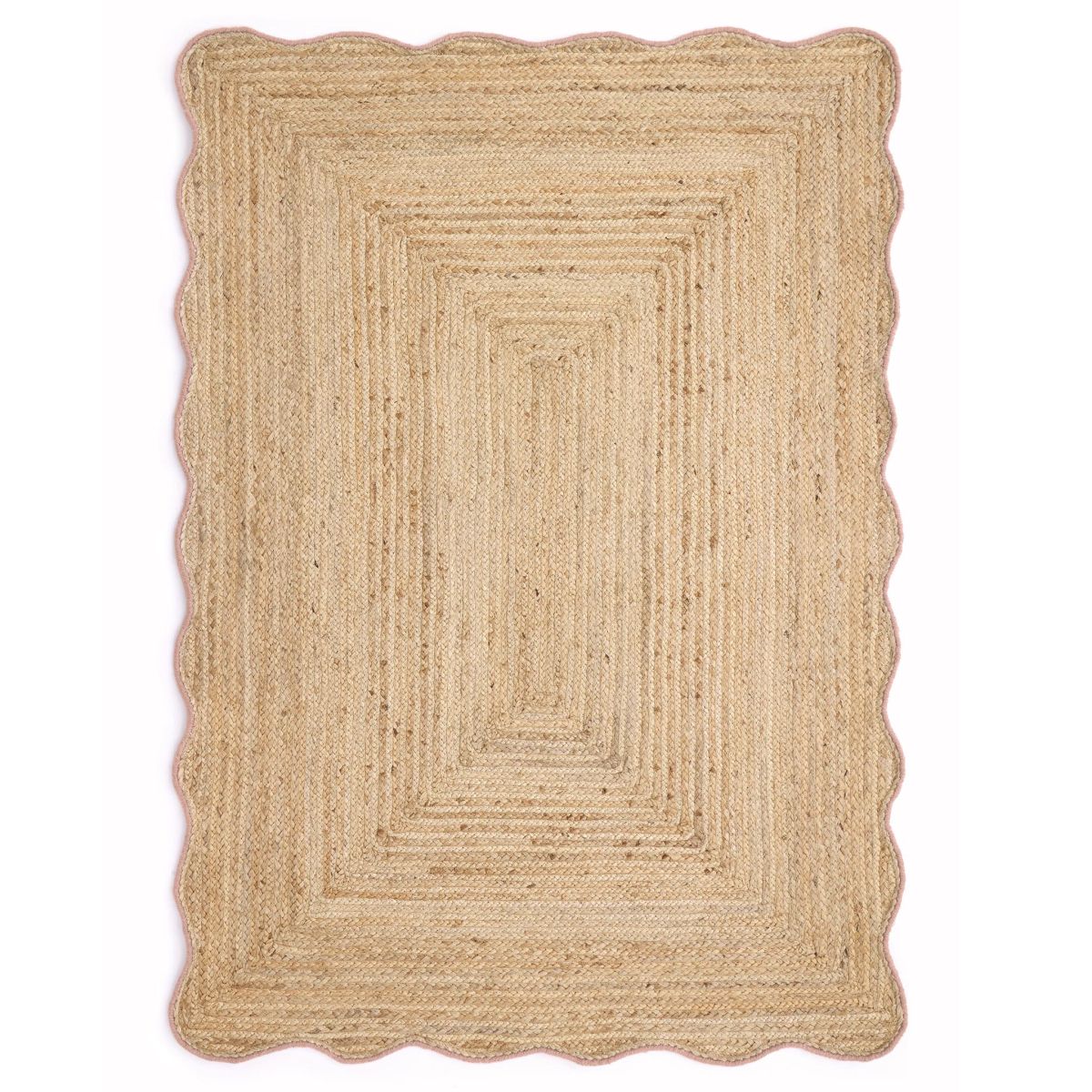 Origin Jute Scalloped Peach