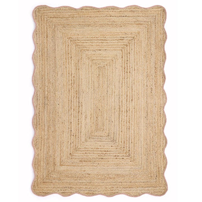 Origin Jute Scalloped Peach