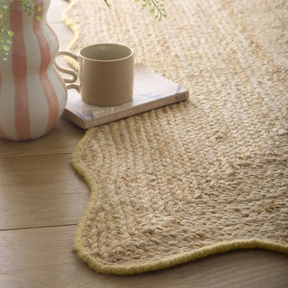 Origin Jute Scalloped Yellow