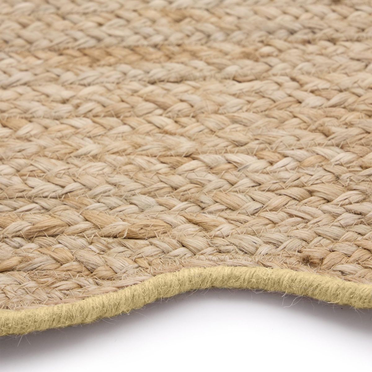 Origin Jute Scalloped Yellow