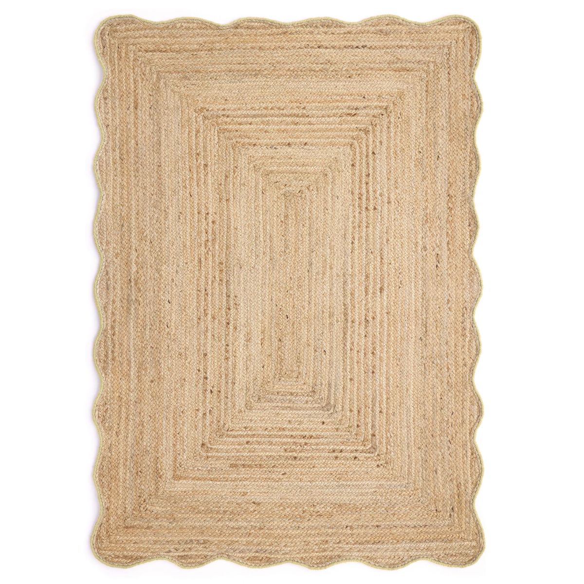 Origin Jute Scalloped Yellow