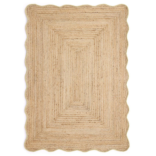 Origin Jute Scalloped Yellow