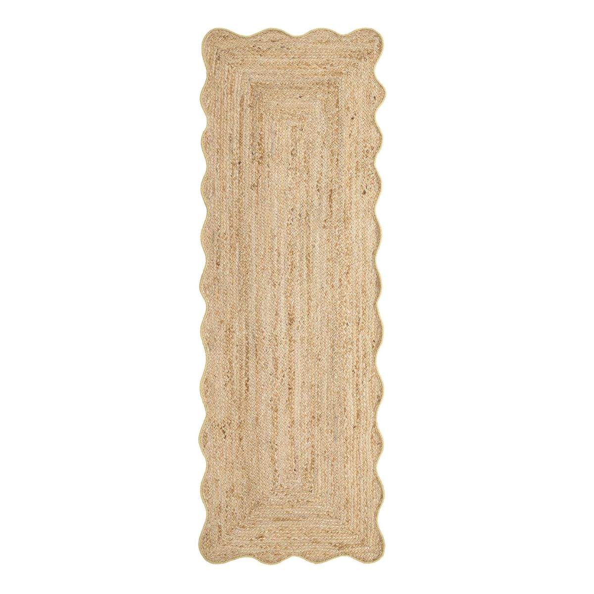 Origin Jute Scalloped Yellow