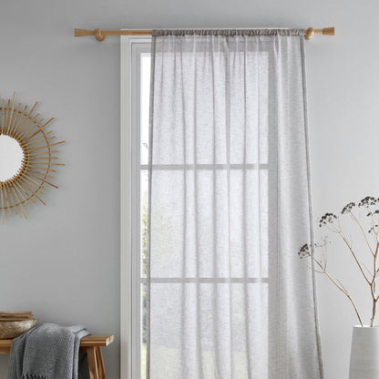 Kayla Voile Panel in Grey