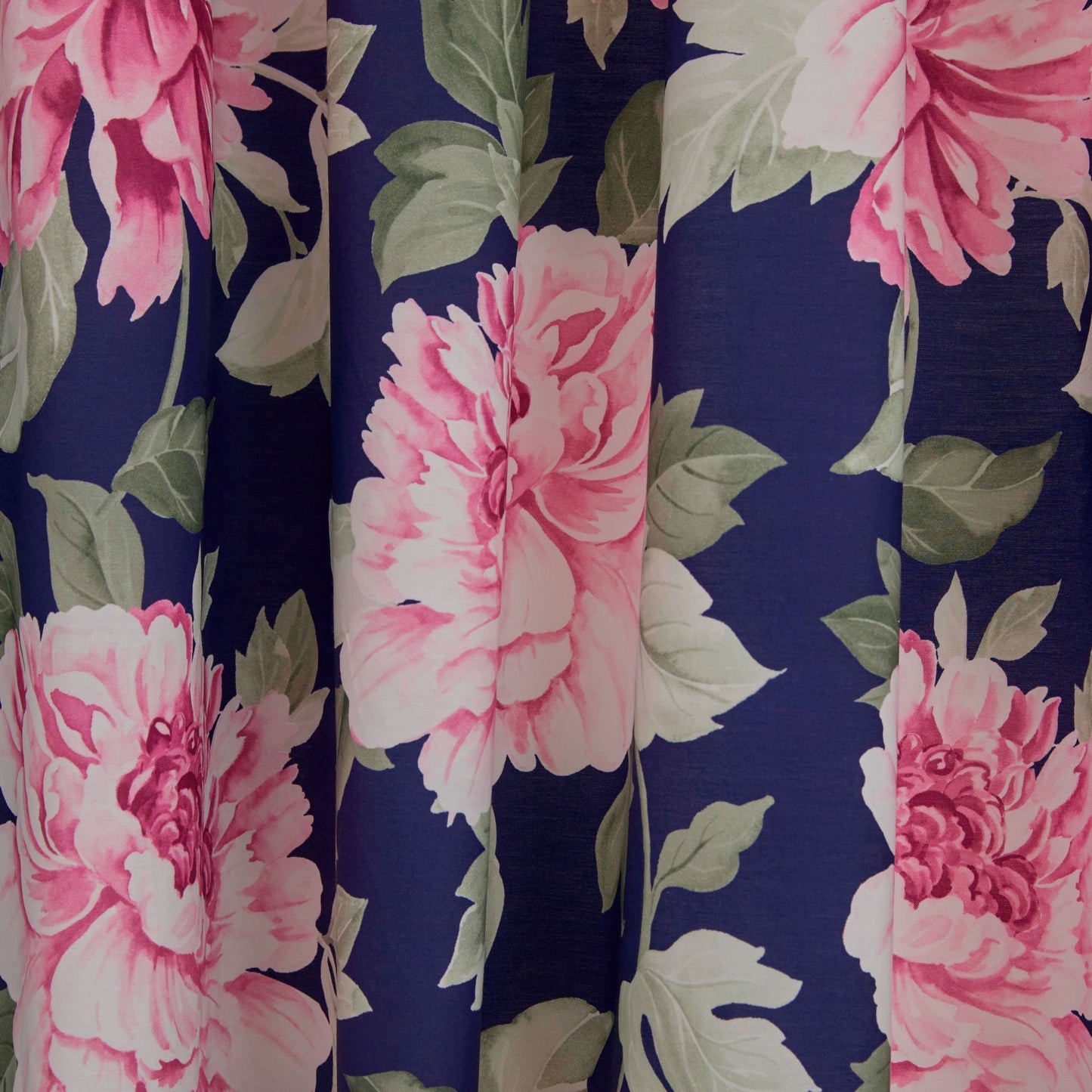Kirsten Pencil Pleat Curtains in Pink/Blue