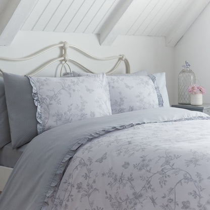 Kristen Duvet Cover Set in Grey