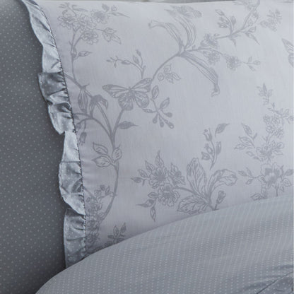 Kristen Duvet Cover Set in Grey
