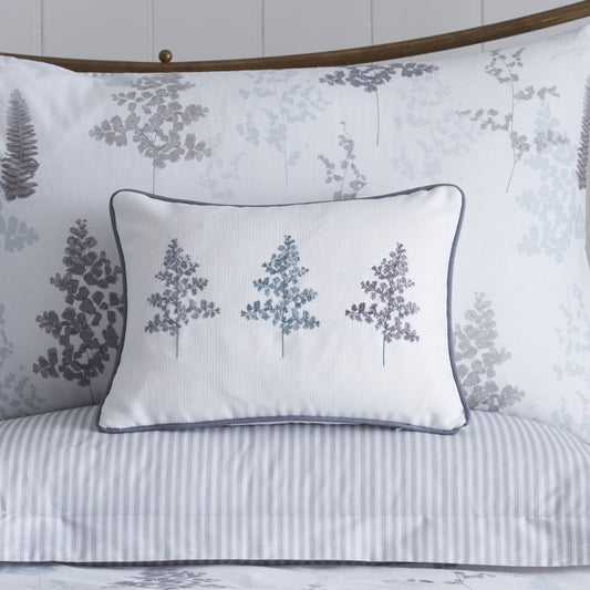 Linden Fern Cushion Cover in Grey