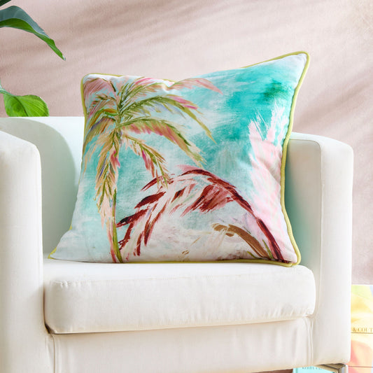 Leilani Cushion in Green 55 x 55cm - Cushion Cover