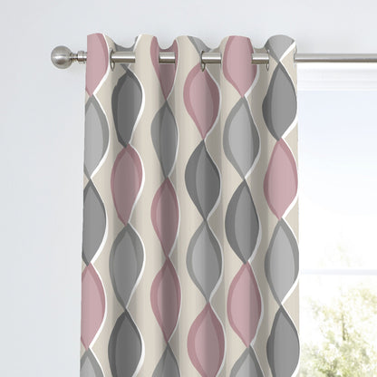 Lennox Eyelet Curtains in Blush