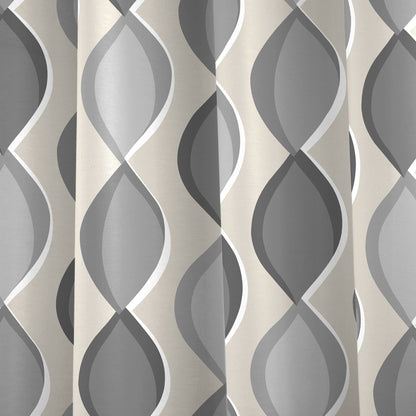 Lennox Eyelet Curtains in Grey