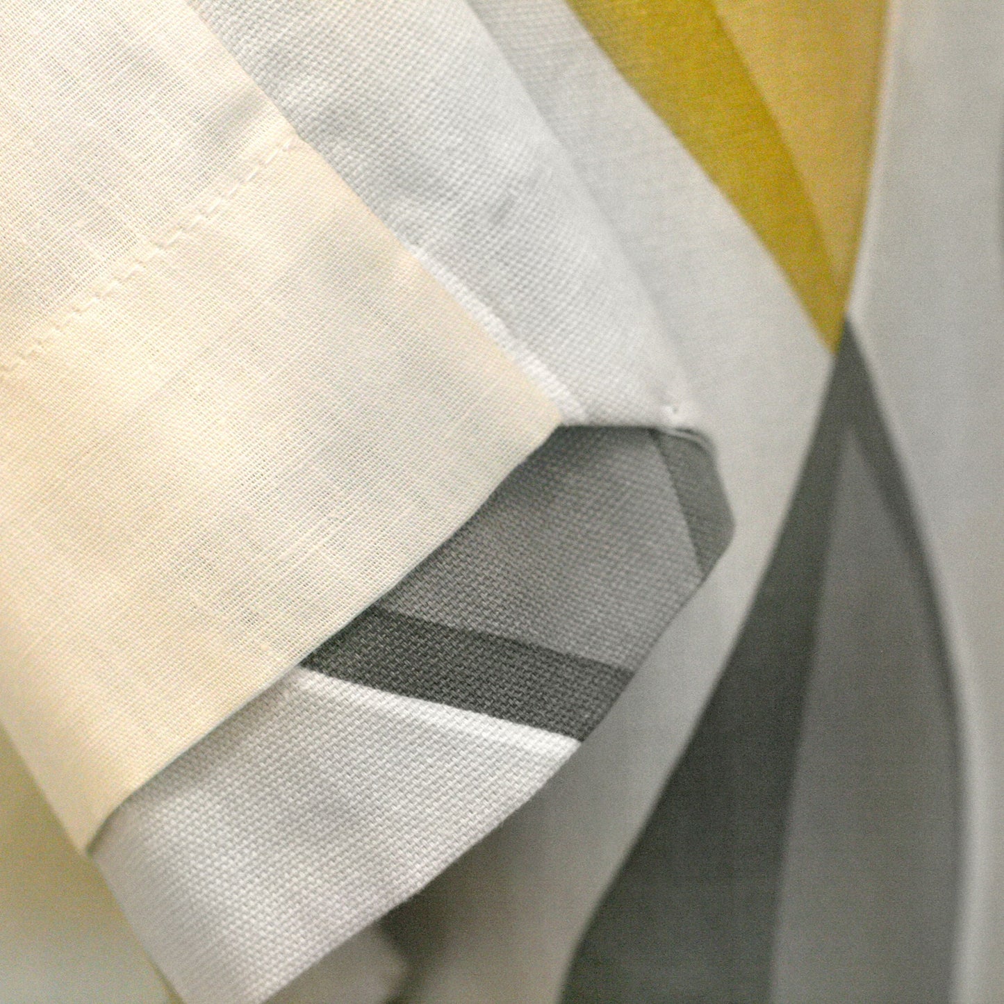 Lennox Eyelet Curtains in Grey/Ochre