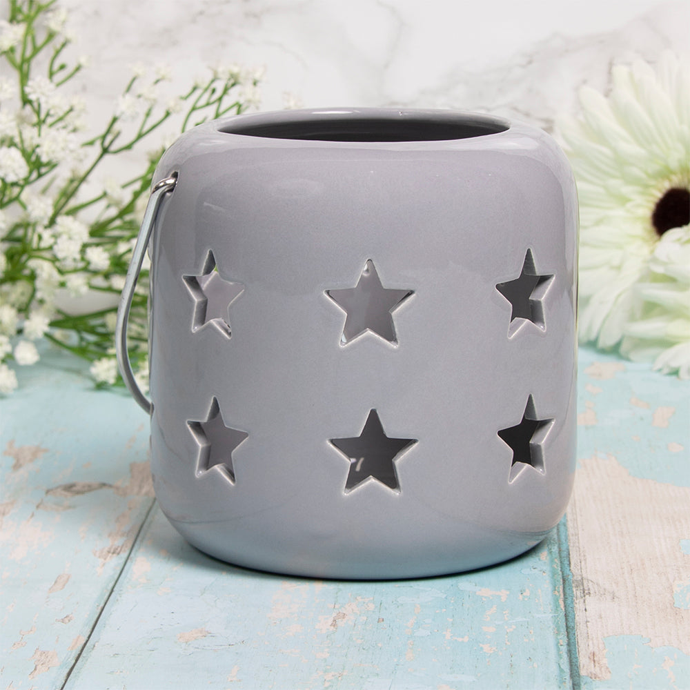 Grey Medium Star Lantern