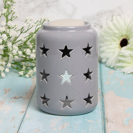 Tall Grey Star wax/oil Warmer