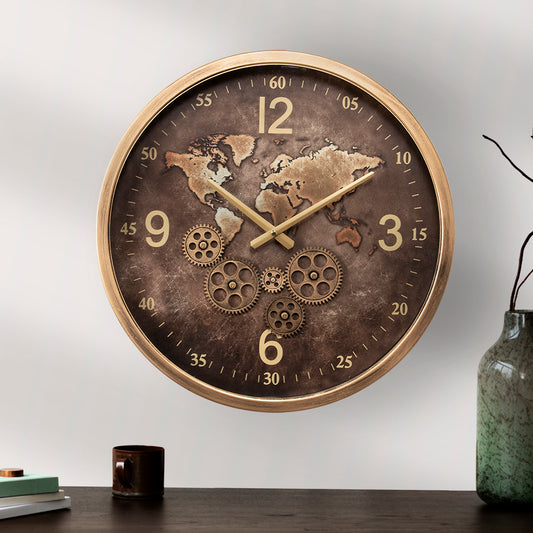 Gold Cog Clock