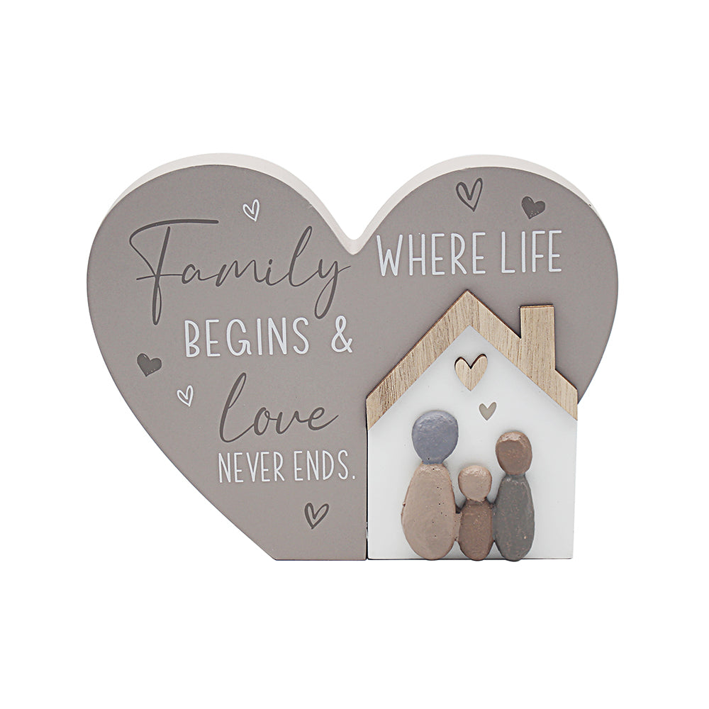 Family Heart Plaque